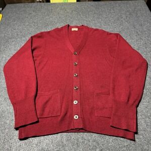 VTG 60s 70s JAEGER 100% Cashmere Cardigan Men's 36 (S) Made in Great Britain